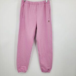 NWT‎ Teddy Fresh Women's Pink High Rise Sweatpants Joggers Size Medium